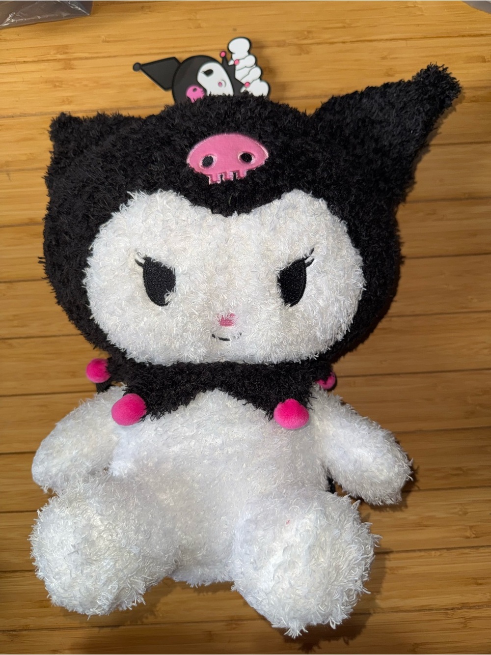 Hello Kitty and Friends Girls 12.5” Kuromi Plush Backpack